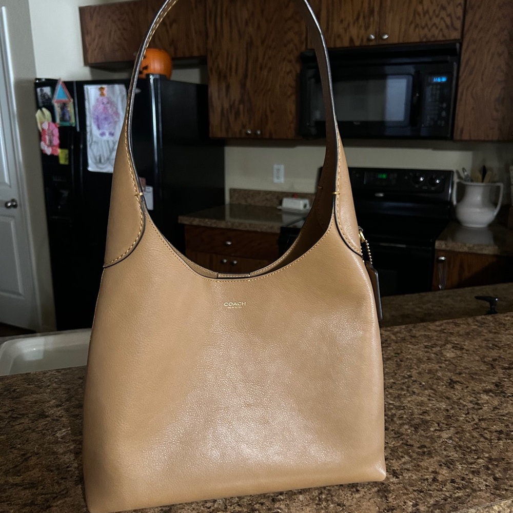 Coach Tan Leather Brooklyn  Bag